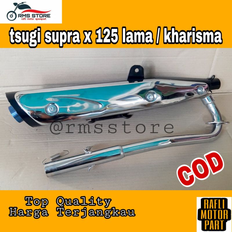 Knalpot Bobokan Racing Tsugi Kharisma / Knalpot Tsukigi Supra X 125