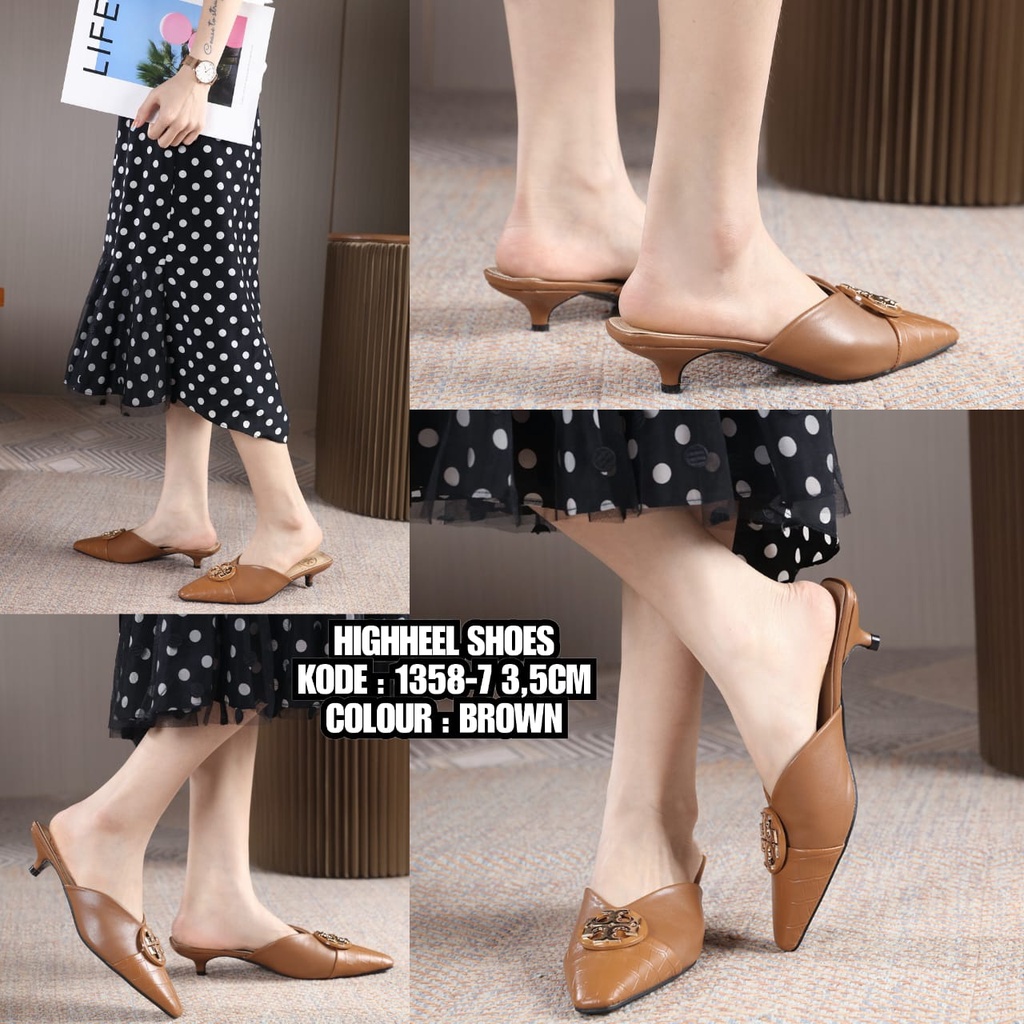 HIGHHEEL SHOES 1358-7  ( NOTE SIZE LUAR LIHAT INSOLE )