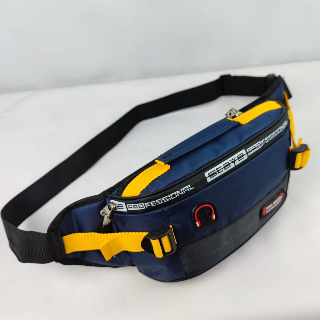 Waistbag Waterproof Termurah Bahan Nilon Parasut Anti Air Tas Pinggang dan Tas Selempang Bahu