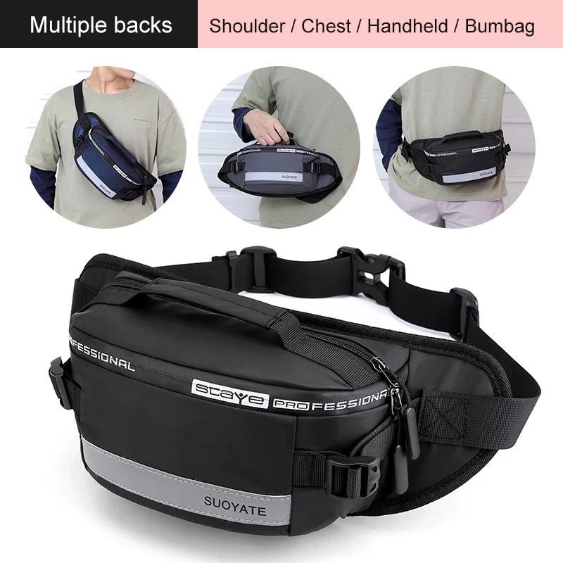 COD⚑ • Dunia_Tas123 ™ • HAOSHUAI 1100-6 Tas Pinggang/ Waist Bag Tas Selempang Anti Air