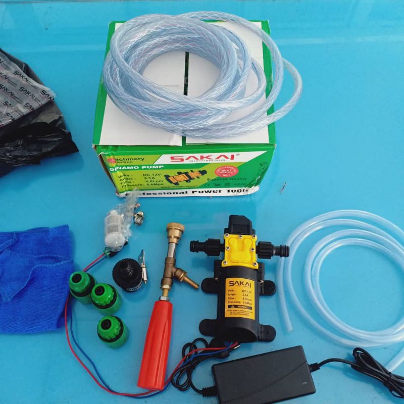 paket lengkap cuci motor mobil ac