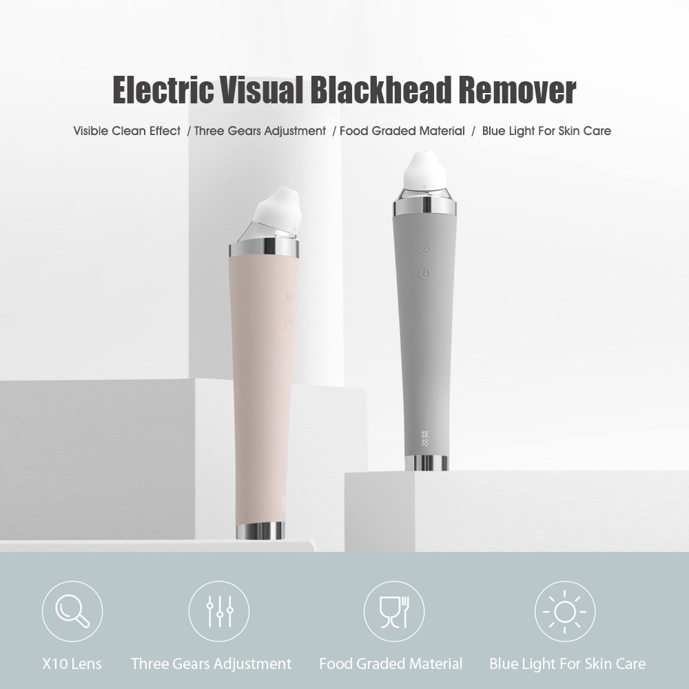 XIAOMI GOODTIME Visual Rechargeable Vacuum Suction Blackheads Remover - Alat Pembersih Komedo