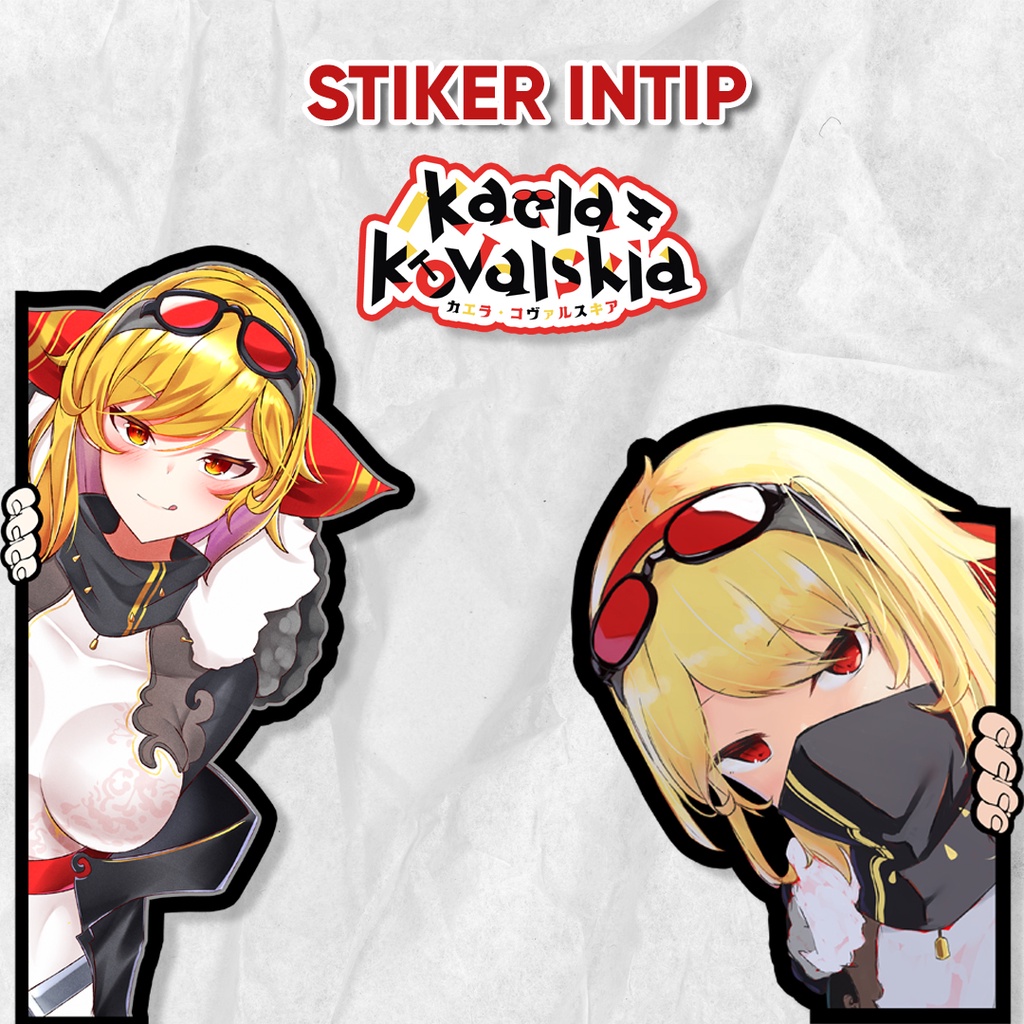 

Stiker Kaela Kovalskia Intip Samping Hololive Vtuber Anime Sticker Waterproof