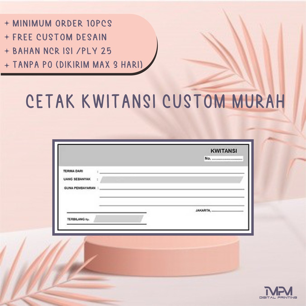 Jual Cetak Kwitansi Custom Murah Shopee Indonesia