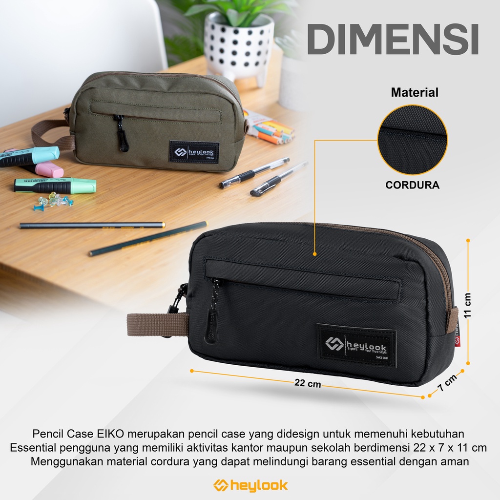 Tempat Pensil Sekolah kERJA kANTOR Kotak Pensil Alat Tulis Kantor ATK Original Distro Tempat Pensil Pouch bag Multifungsi Tepak PENSIL PULPEN BULPEN SPIDOL