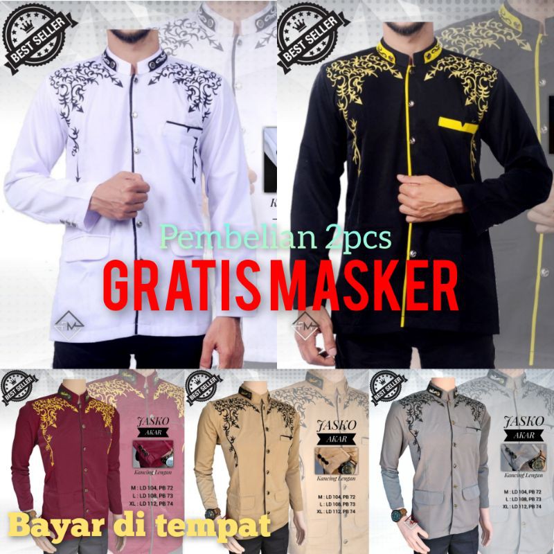 Jasko Modern Lis - jasko Hitam - jasko Putih