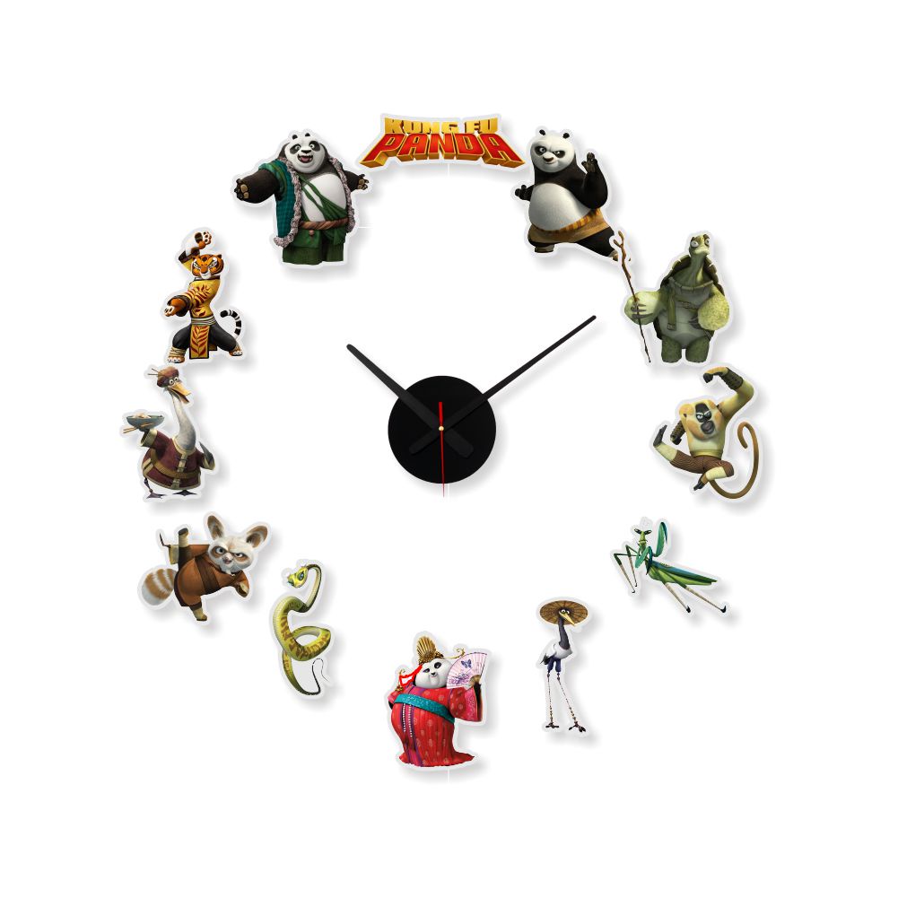 [JAM DINDING] JAM DINDING RAKSASA KUNGFU PANDA / JAM DINDING BESAR KUNGFU PANDA / JAM DINDING