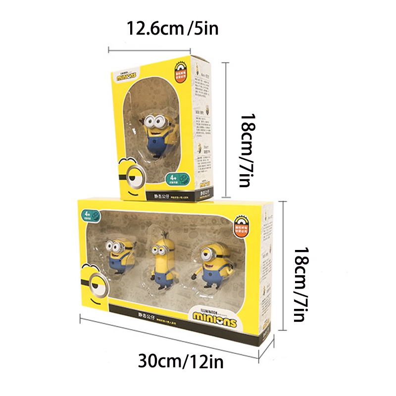 Mainan Despicable Me 2 The Minions Action Figure Role Bob Kevin Stuart Bahan PVC Untuk Hadiah Anak