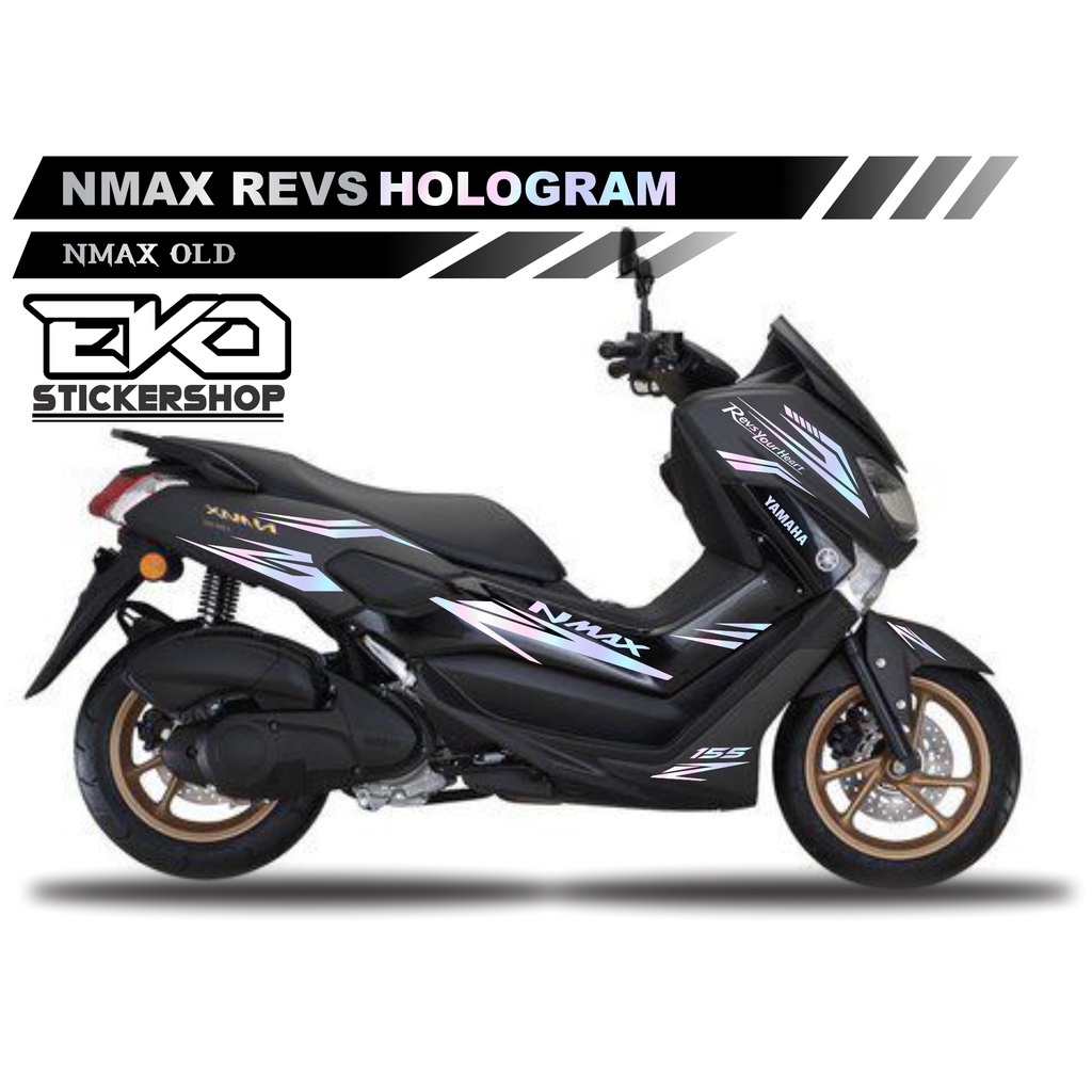 Sticker Nmax Hitam Revs cutting stiker nmax HOLOGRAM 2016 2017 2018 2019