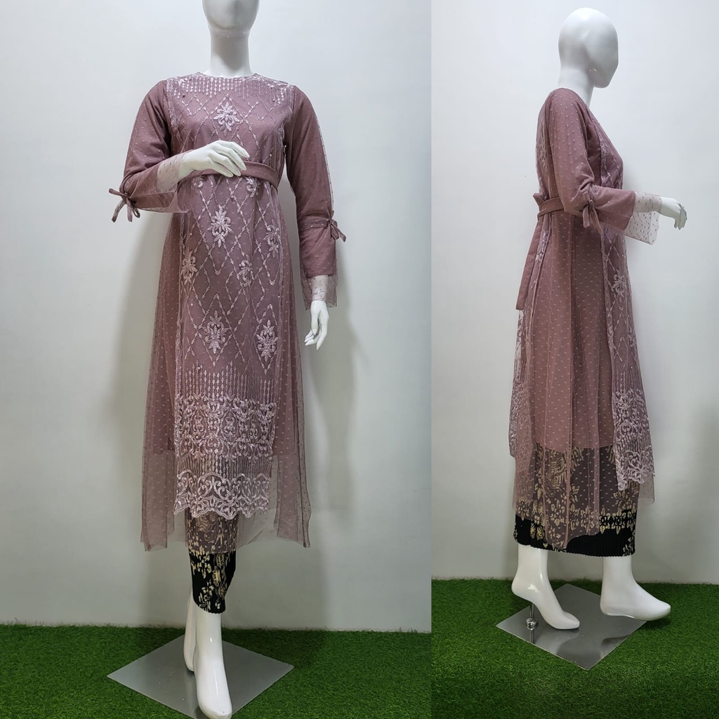 Kebaya Tunik Modern Kekinian / Kebaya Wisuda / Kebaya Long Tunik / Kebaya Brukat Premium / Setelan Kebaya Kondangan