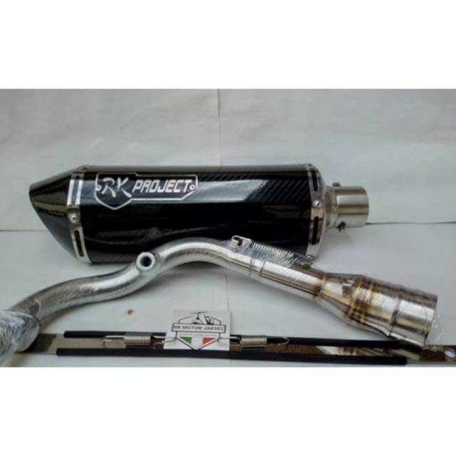 Knalpot racing vespa matic lx sprint dan S full sistem