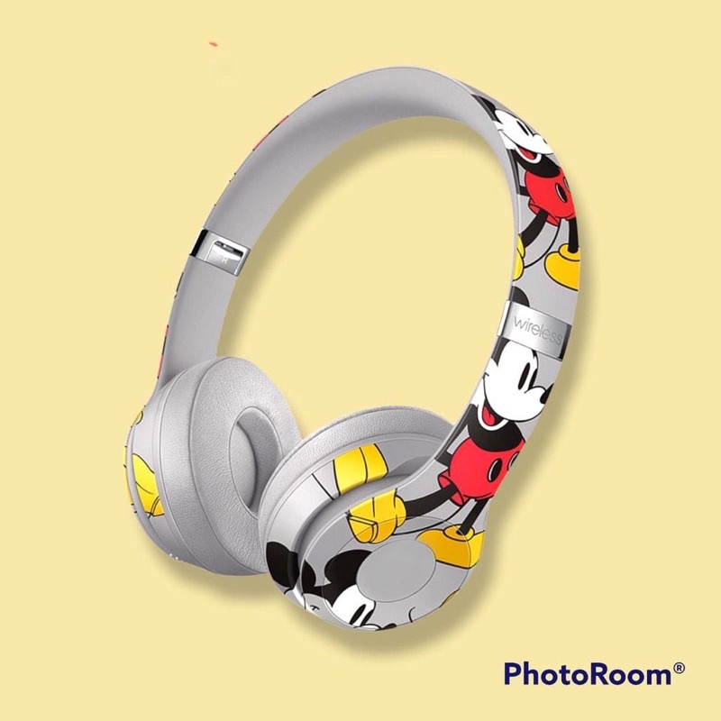 [MICKEY] HEADPHONE WIRELESS 3 MOTIF MICKEY  LIMITED EDITION HEADSET BANDO BLUETOOTH