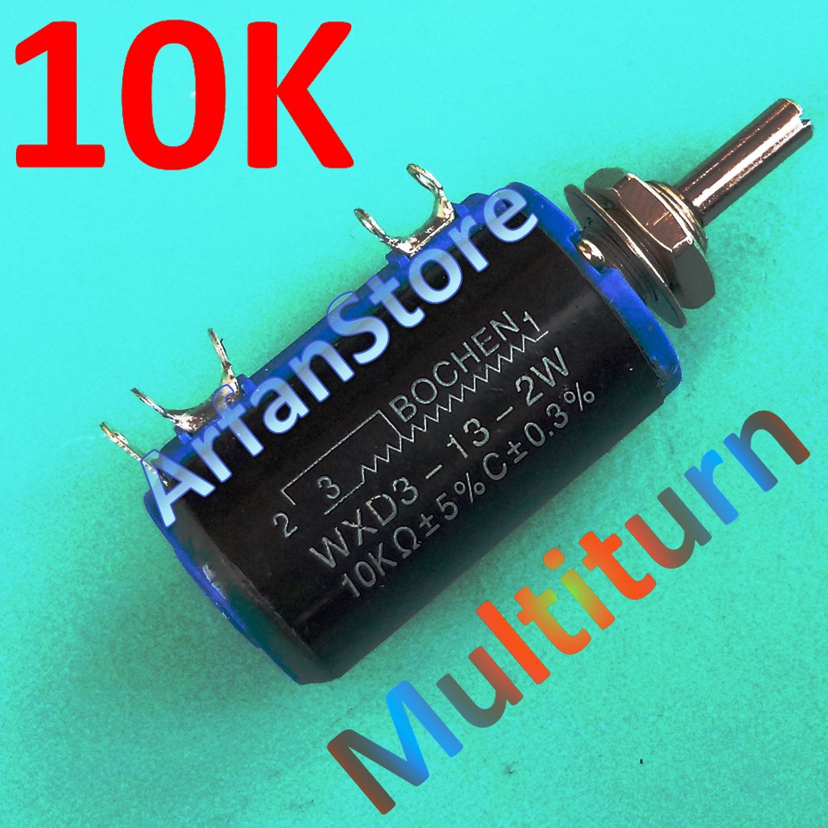 Promo Potensiometer 10K Ohm 2W Multiturn Variable Rotary Resistor