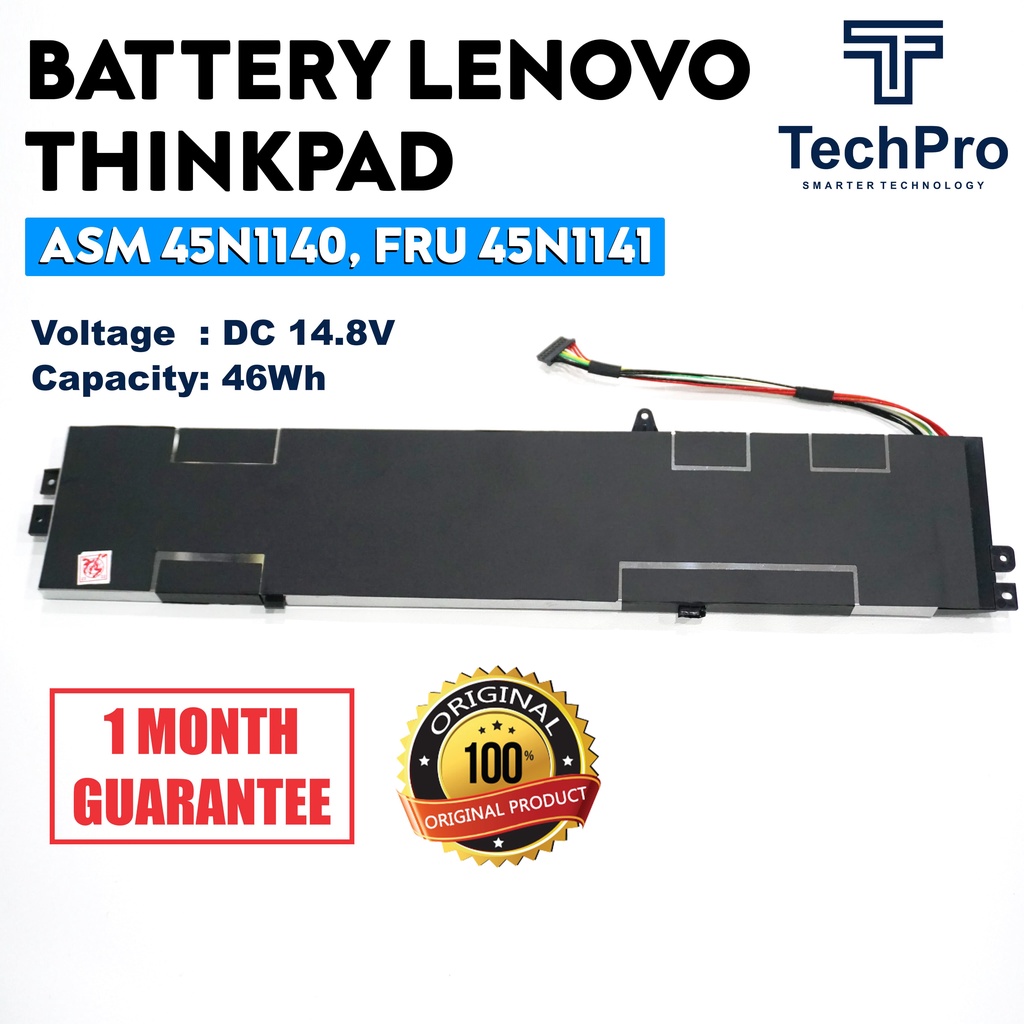 ORIGINAL BATERAI LAPTOP LENOVO THINKPAD S3 ASM 45N1140 FRU 45N1141