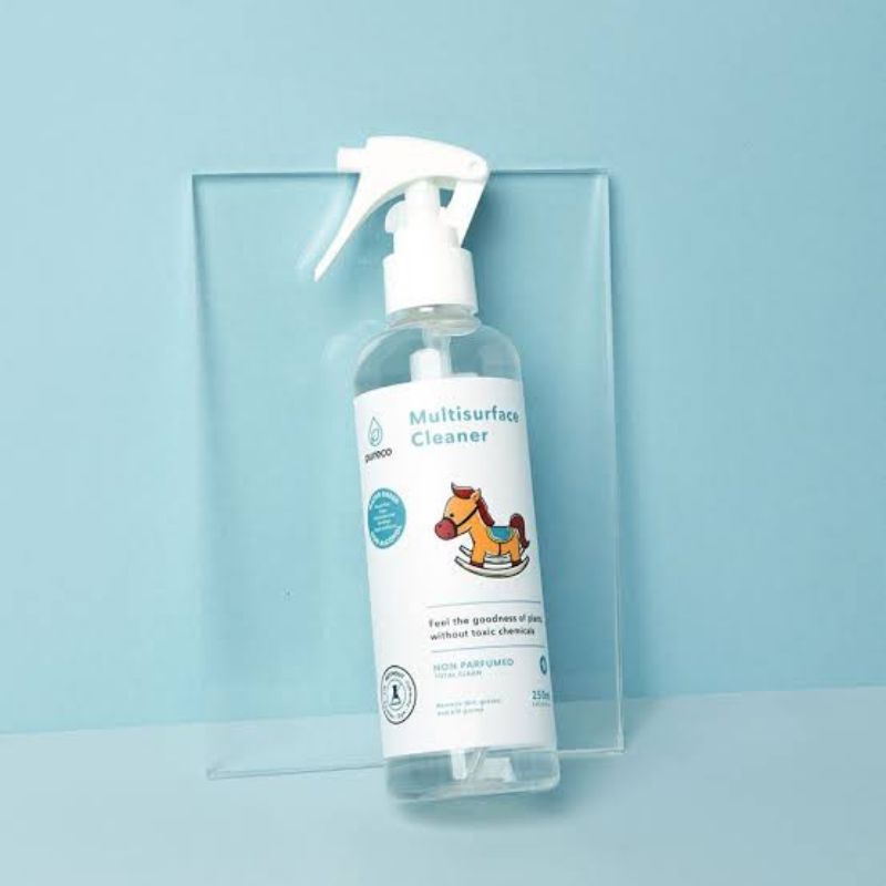 Pureco Multisurface Cleaner Spray 250ml - Pureco Pembersih Antibakteri Bayi - Pembersih Peralatan Bayi &amp; Aksesoris Baby