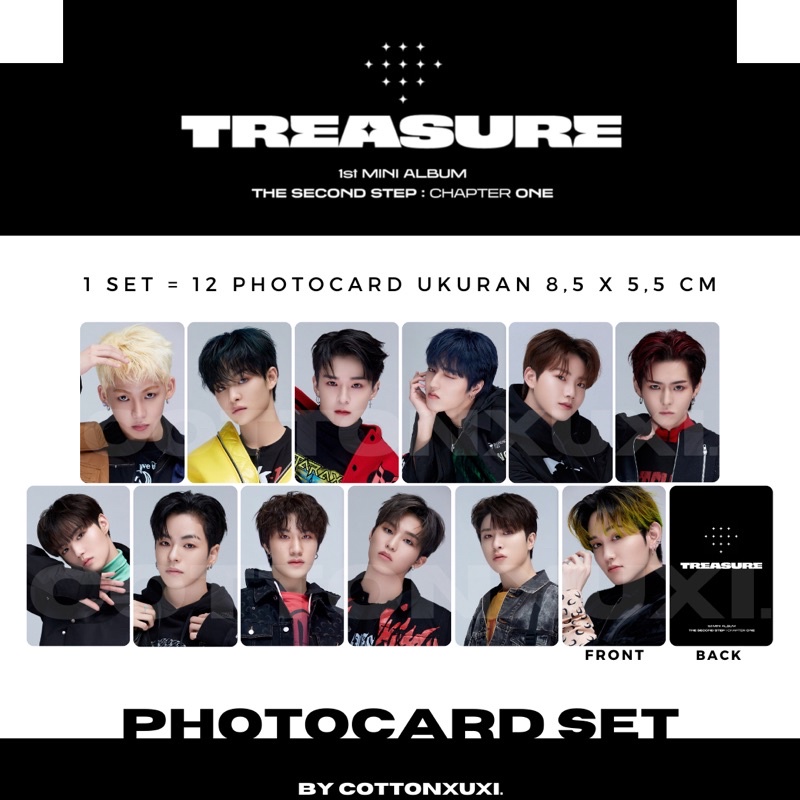 [PC SET] TREASURE The Second Step : Chapter One 1st Mini Album Unofficial Photocard Hyunsuk Jihoon Y