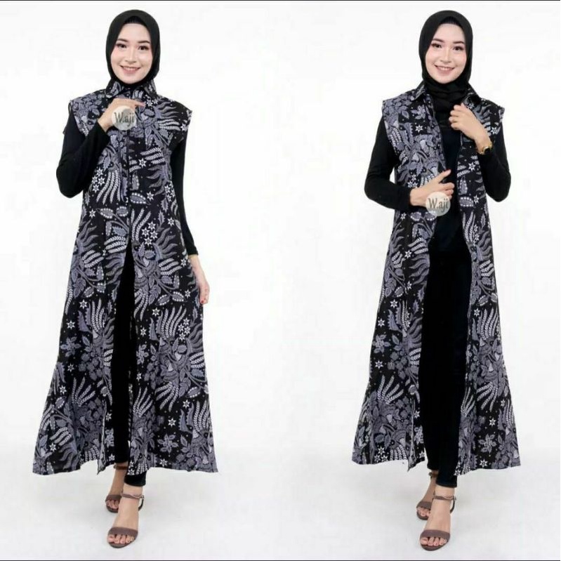 Outer Batik Cardigan long CARDI SOGAN Batik Printing