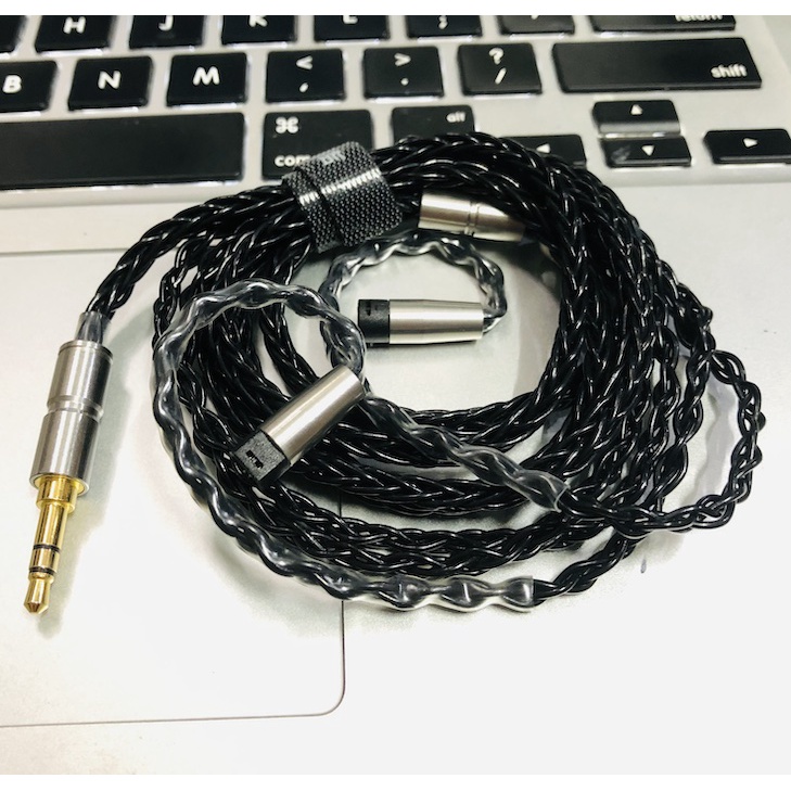 Sennheiser IE80 Pin Custom Smooth Soft Silver Plated Cable Replacement