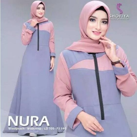 gamis syari wanita terbaru modern gamis remaja kekinian baju lebaran 2021