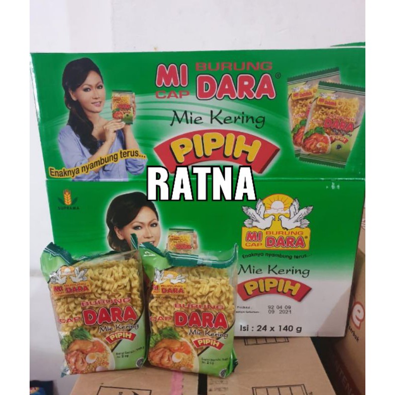 

MIE/MI BURUNG DARA MIE KERING PIPIH 140gr Isi 2 Biji 1 Dus Isi 24 Bungkus