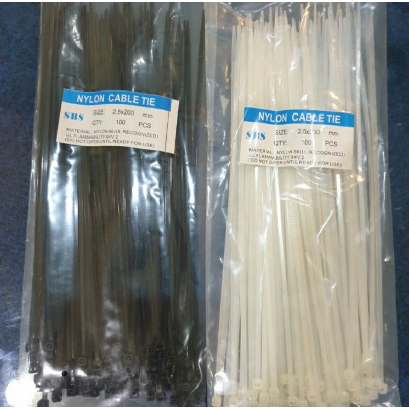 Kabel Ties / Insulock / Insulok / Cable Ties 2.5 x 200mm 20cm 100pcs