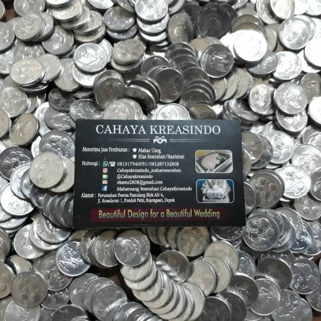 Uang koin kuno 25 rupiah(buah pala)