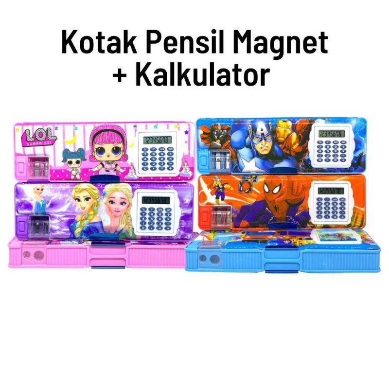 

Tempat Pensil Magnet Sharpener Kalkulator Gambar Kartun Lucu