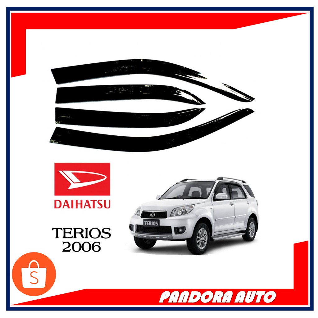 TALANG AIR MOBIL DAIHATSU TERIOS 2006 MODEL SLIM AKRILIK HITAM