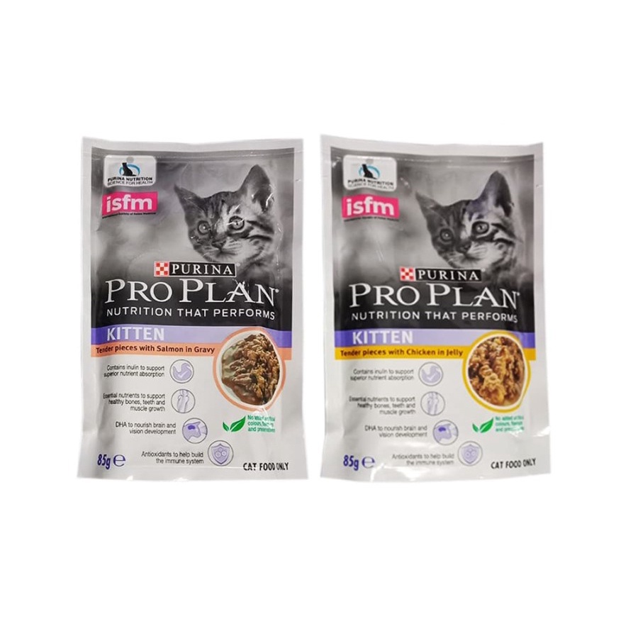 Jual PRO PLAN wet food kitten 85gram Makanan kucing pouch Proplan Shopee Indonesia