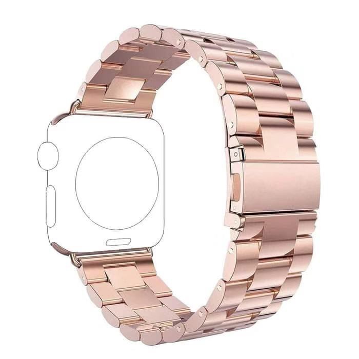 Roppu Stainless Steel Metal Strap for Apple Watch Series 1 2 3 4 (38mm,40mm,42mm,44mm)