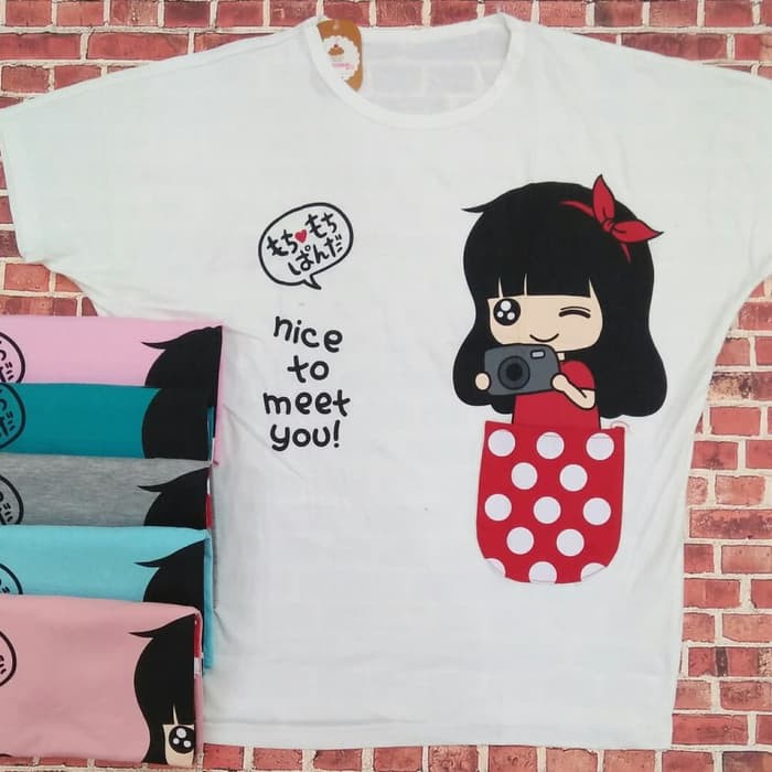 Kaos Wanita Big Size Jumbo Dance Together Xxxl Oreenjy Unicor OF238  Batwing Girl Pocket size Bahan