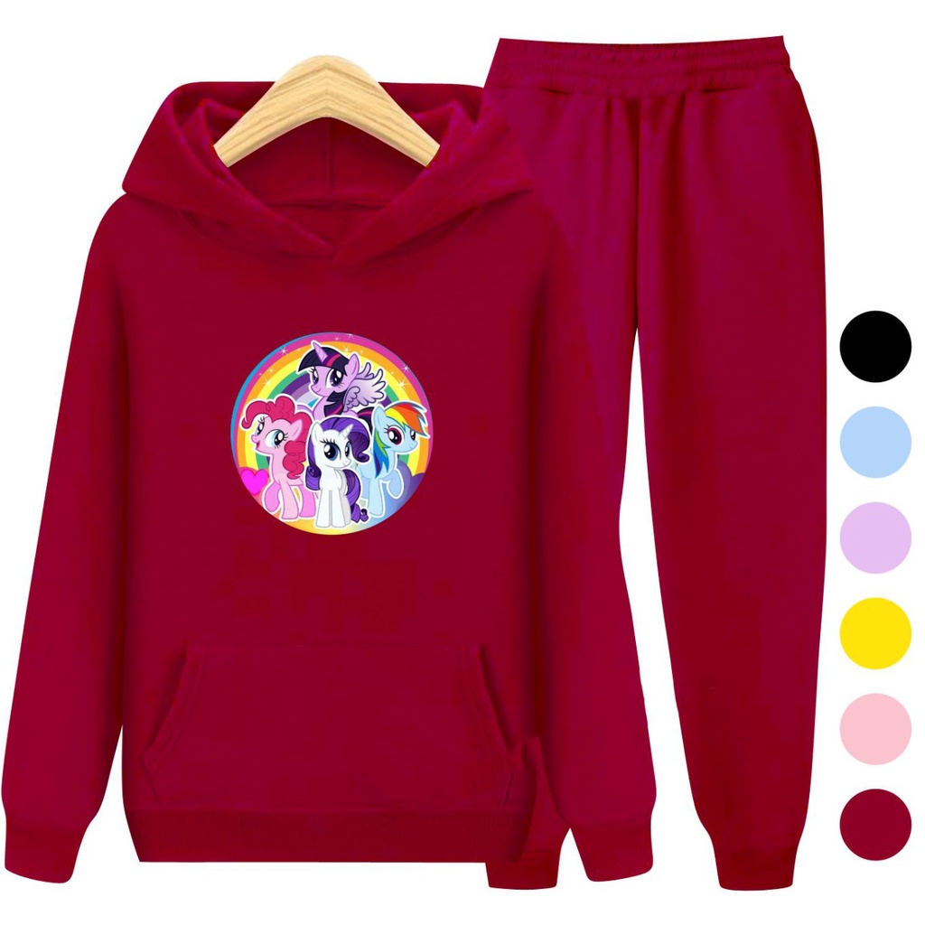 Setelan Sweater Hoodie KUDA PONI  / Sweater Anak-Anak Remaja Size S, M , XL , XXL