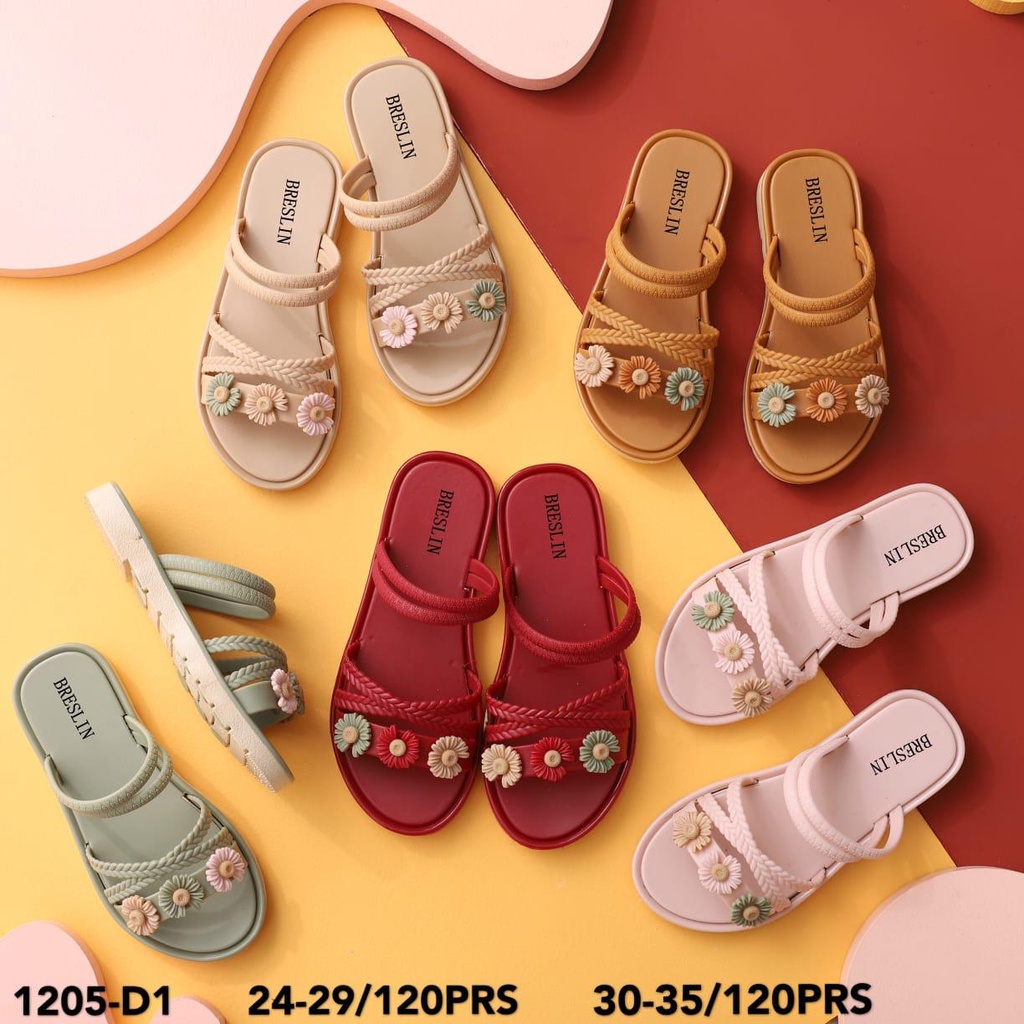 NK - S105 / Sendal Anak Cewek Terbaru Import / Sandal Anak Cewek Bahan Jelly / Sendal Selop Anak