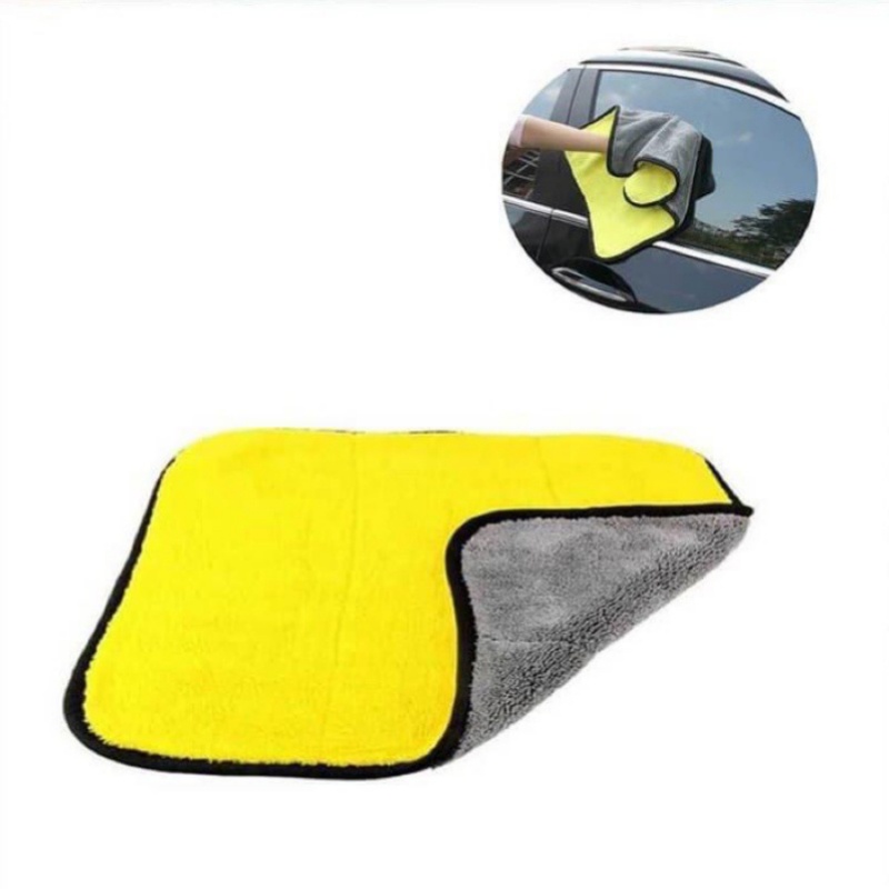 [LC] 1431 Kain Lap Microfiber JUMBO MOBIL Serbaguna 30x30cm Kain Lap Meja Piring Dapur motor anti minyak CAR WASH TOWEL 2 Sisi Halus  Multifungsi