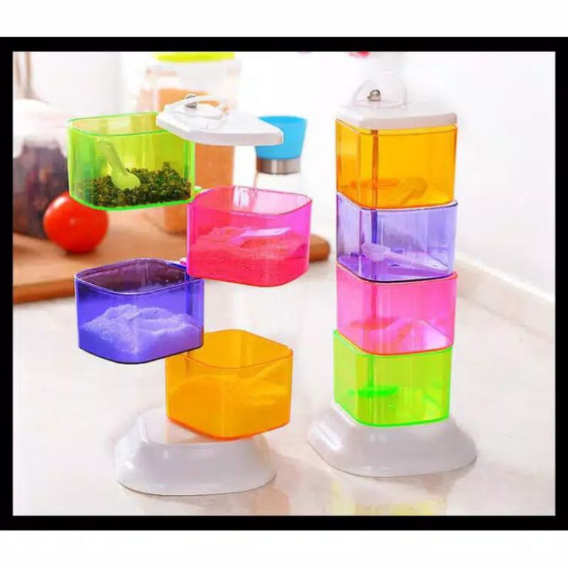 Tempat bumbu dapur susun 4