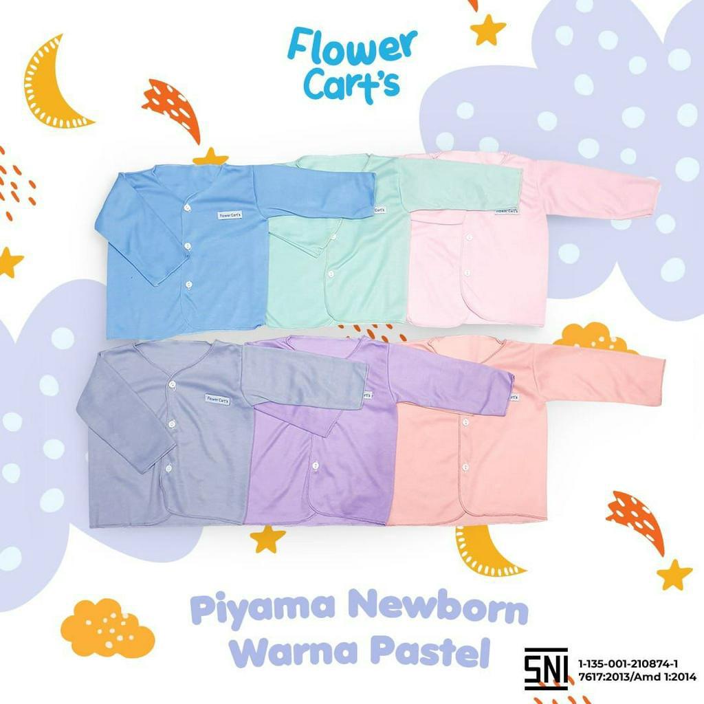 Flower Carts Baju Panjang Bayi Newborn KBB