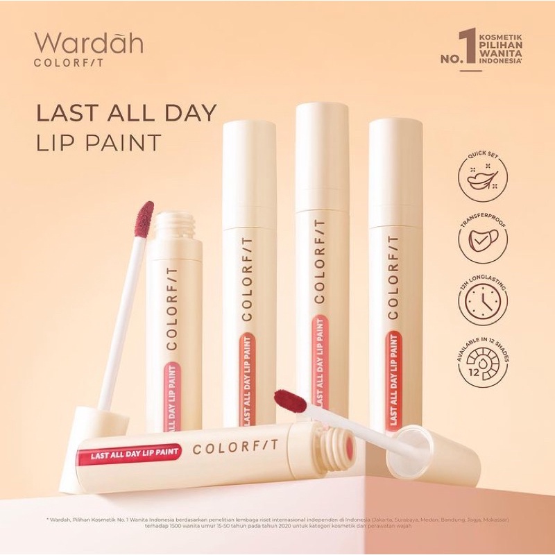 Wardah Colorfit Last All Day Lip Paint