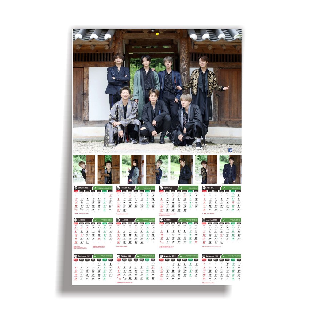 (READY STOCK) KALENDER 2023 - BTS CHUSEOK 2019 - KALENDER KPOP MURAH UNOFFICIAL