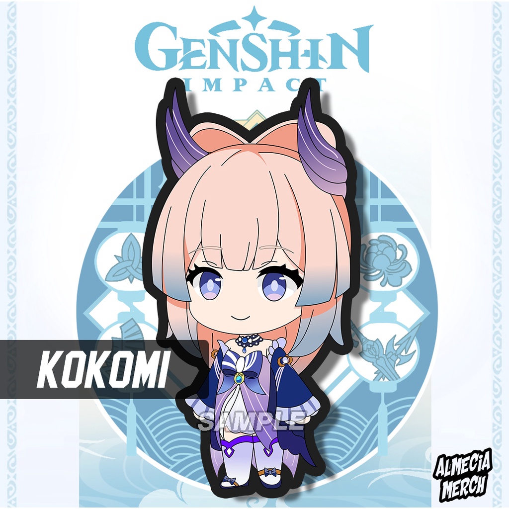 Gantungan Kunci Kokomi Genshin Impact / Keychain Sangonomiya Kokomi