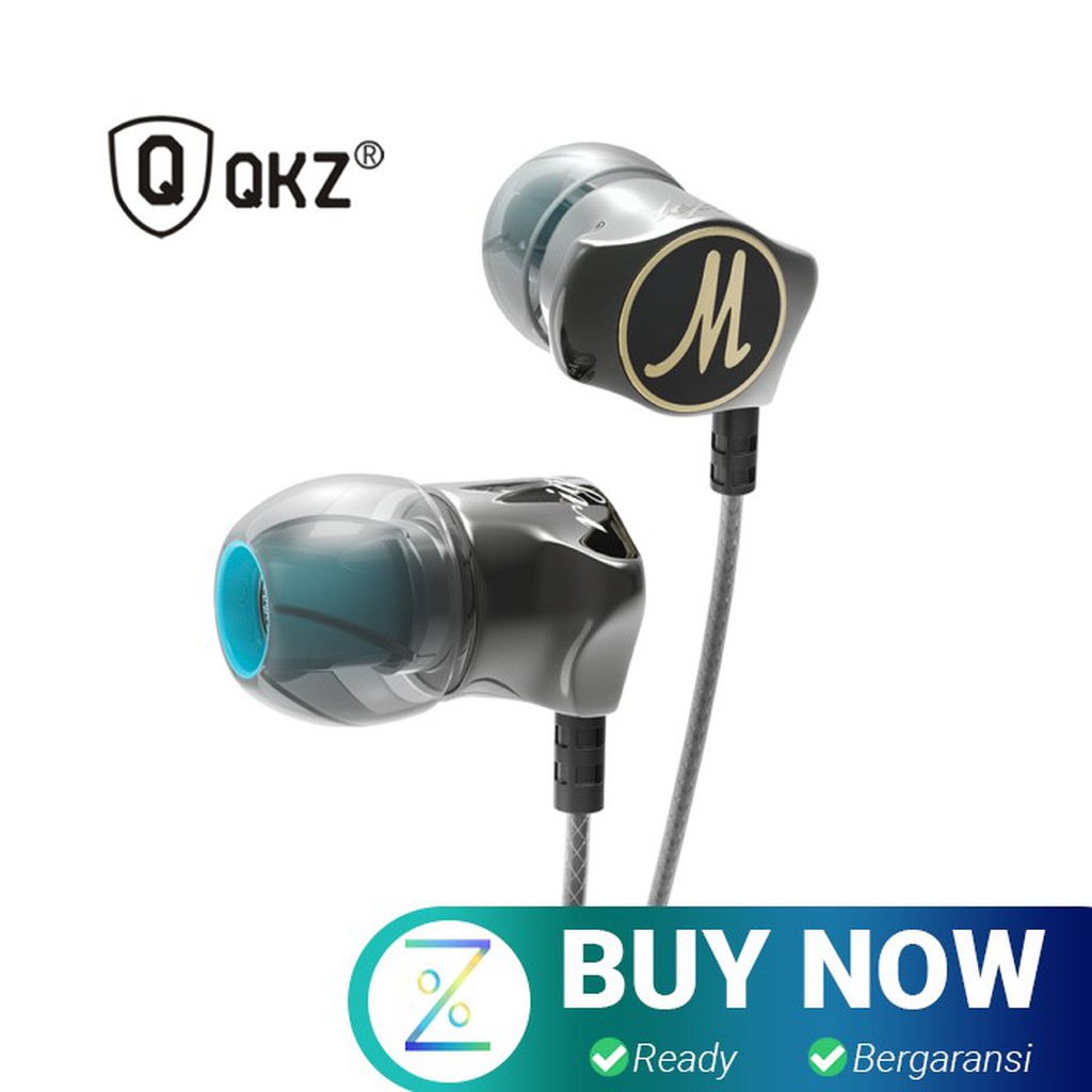 QKZ Stereo Bass In-Ear Earphones with Microphone - QKZ-DM7 - Black