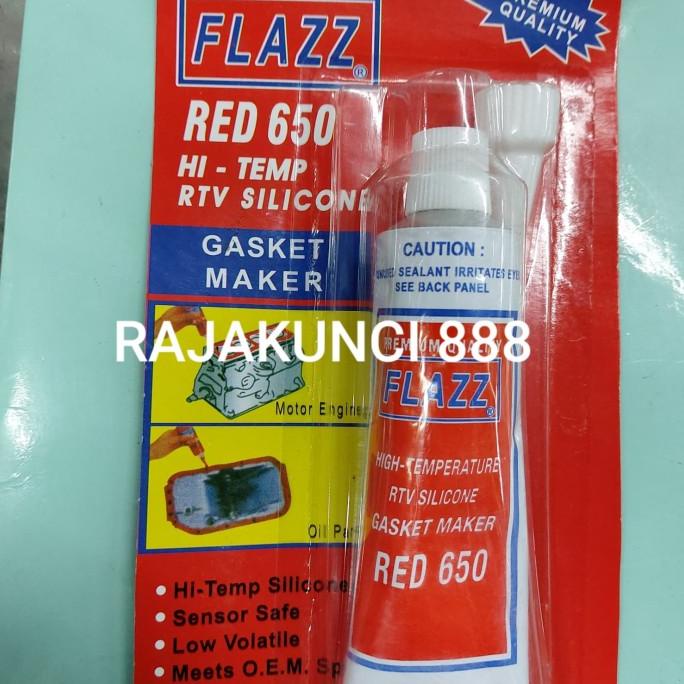 

Lem Gasket Merah 85G Flazz / Silicone Red 85G / Lem Silikon Merah