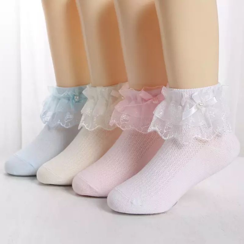 6 PASANG KAOS KAKI RENDA ANAK TK_SD (RANDOM)