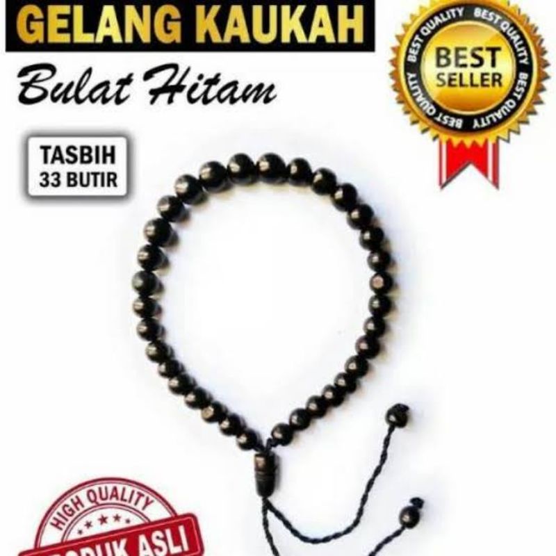 gelang &amp; tasbih kaokkah kaukkah / motif bulat 33 butir