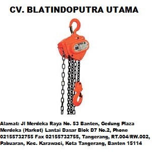 CHAIN BLOCK / TAKEL / KATROL 3 TON 3 METER