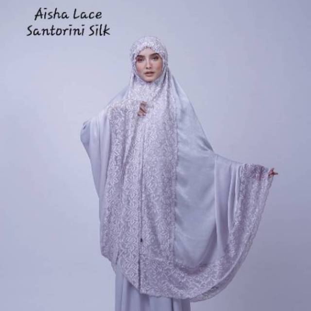 Mukena Aisha Lace Santorini Silk