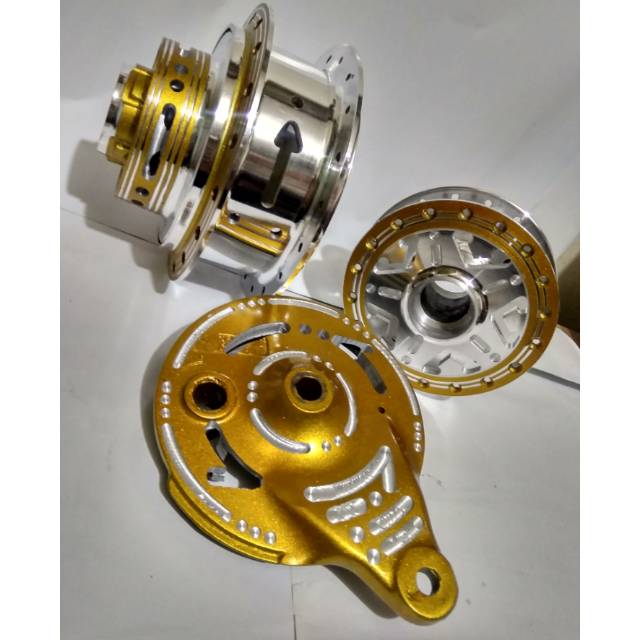 Tromol depan belakang bubut custom pnp fu dan ninja,GL,CB,MP,VIXION