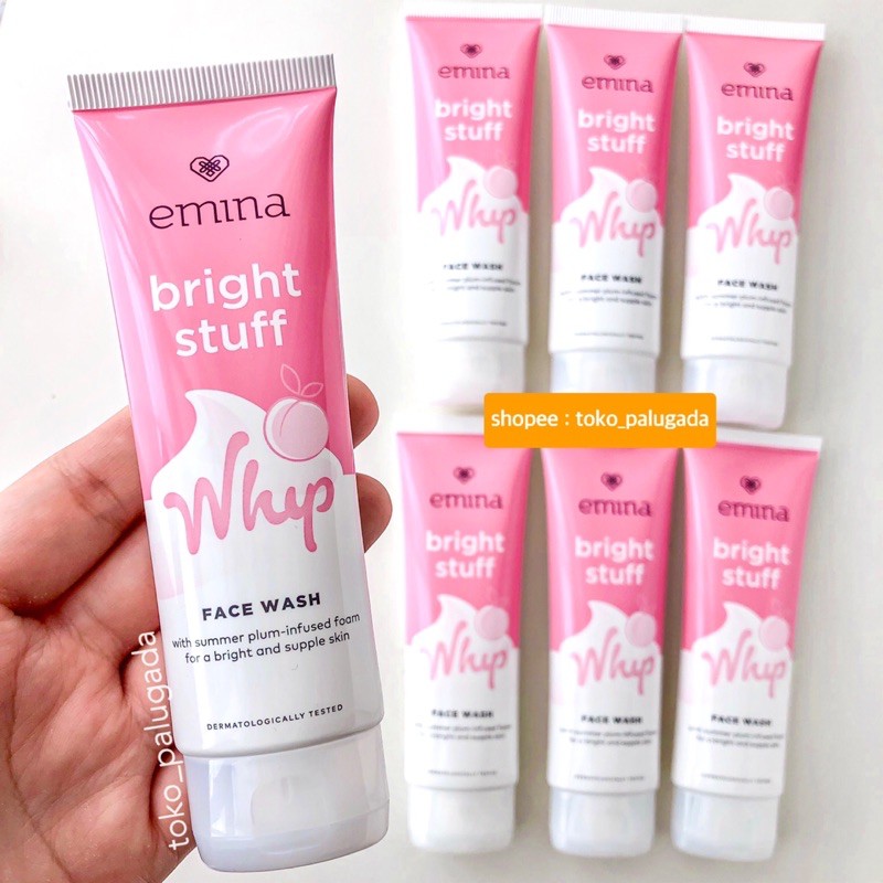 EMINA BRIGHT STUFF - Emina Bright Stuff New Formula Emina Serum Face Wash Exfoliating Toner