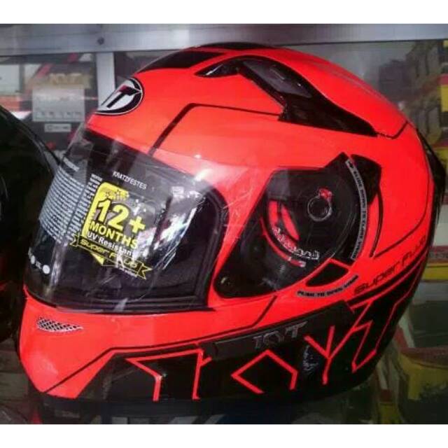 Helm KYT K2 Rider Super Fluo Orange