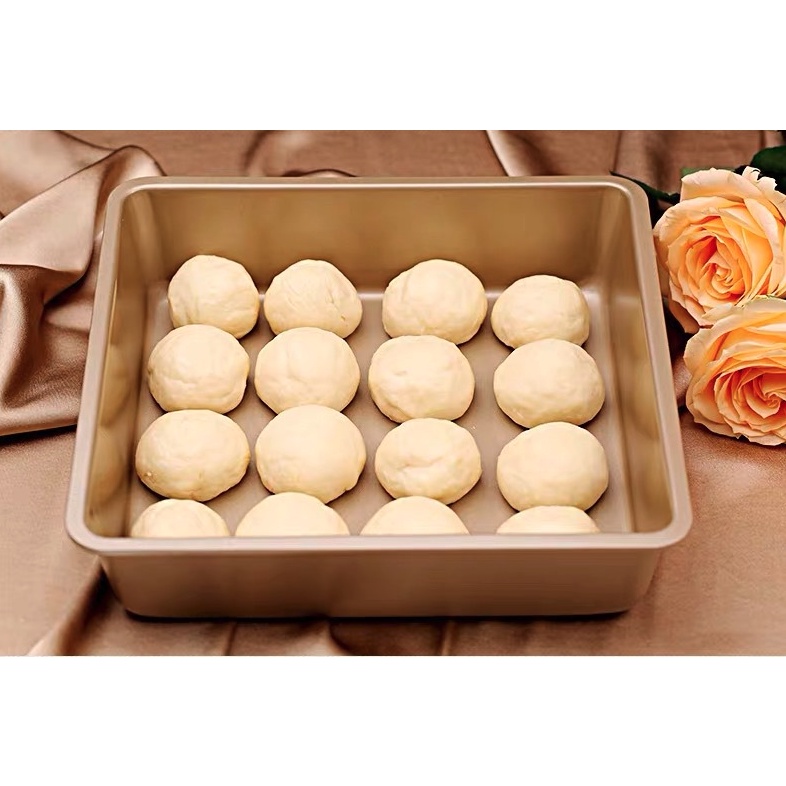 Loyang Kue Persegi Pemanggang Roti Brownies Mamer Cake Anti Lengket High Carbon Steel