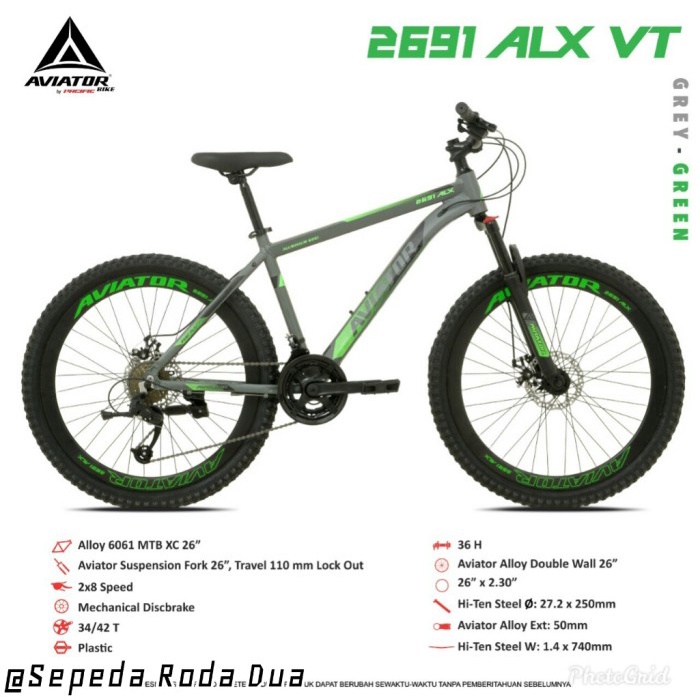 Sepeda Gunung/MTB 26" Aviator AT 2691 ALX VT